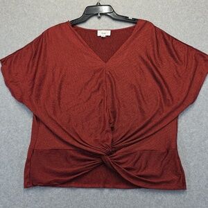 Fyve Women's Rust Knot Front Top